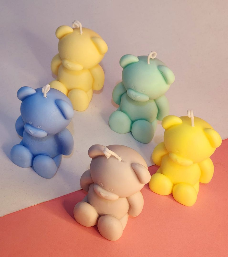 Charming Organic Teddy Bear Soy Wax Candles